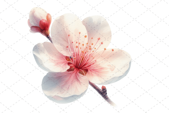 Cherry BloomWhisper Watercolor Illustrations for Branding