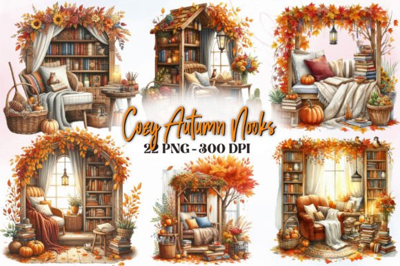 Cozy Autumn Nock Watercolor Clipart: Illustrations Review