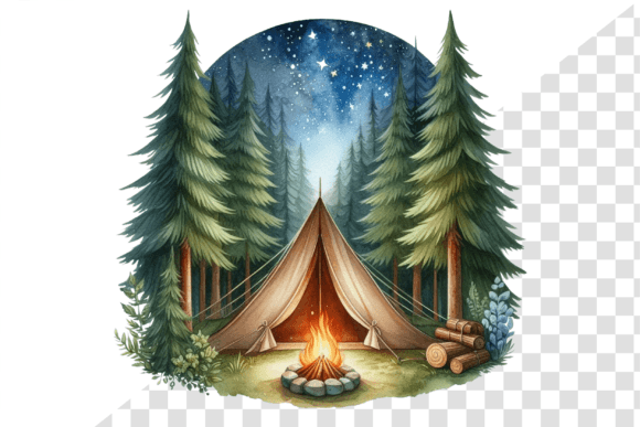 CozyCamp Watercolor Clipart: Editorial Illustrations Review