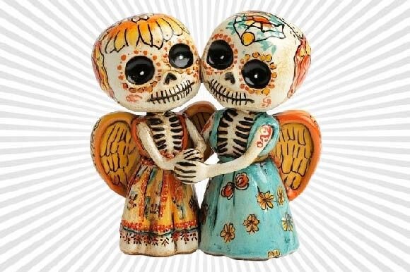 Day of the Dead Clipart Watercolor PNG Illustrations