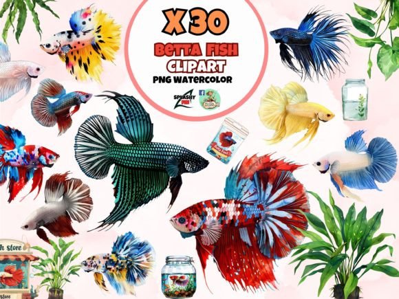 Watercolor Betta Fish Clipart: An Embroidery Review