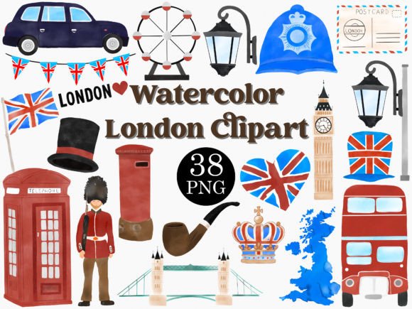Watercolor London Clipart Set: An Embroidery Review