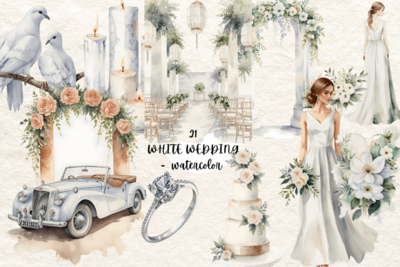 Wedding Watercolor Clip Arts: Illustrations Review